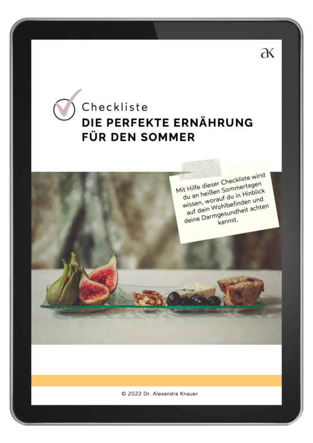Checkliste Ernährung Sommer mockup